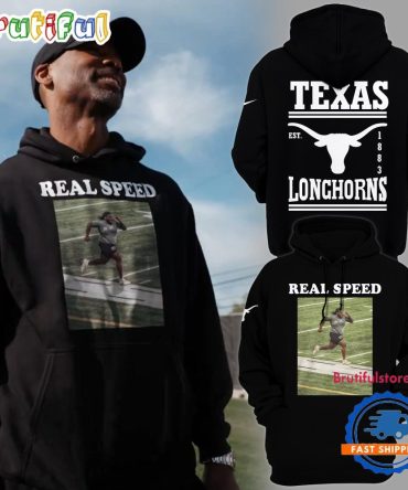 Texas Longhorns Football Est 1883 Real Speed Hoodie