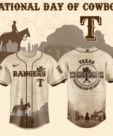 Texas Rangers Mlb X National Day Of Cowboy Custom Baseball Jersey