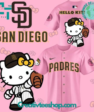 San Diego Padres Hello Kitty Pink Jersey