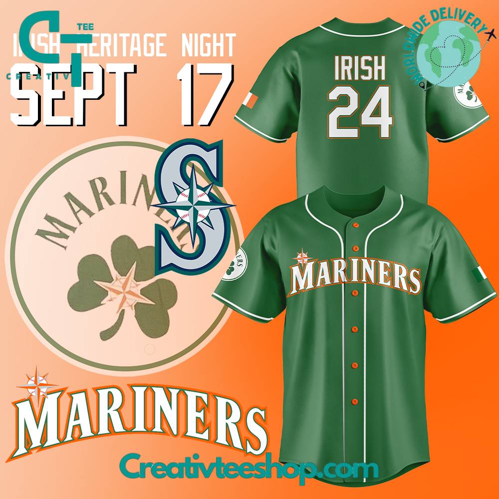 Seattle Mariners 2024 Irish Heritage Night Jersey