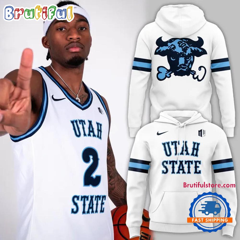 Utah State Aggies Special Throwback 80'S Uniform Hoodie