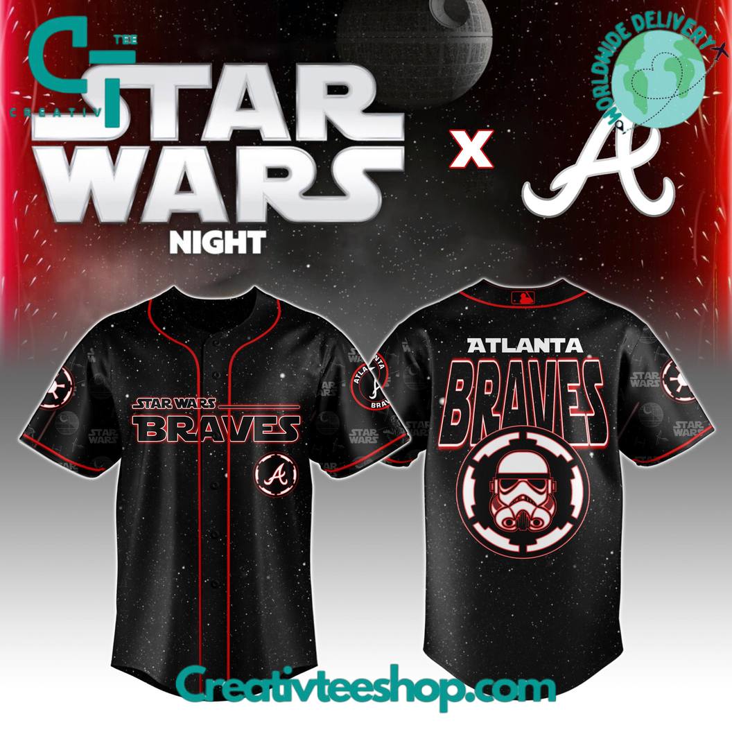 Atlanta Braves Mlb X Star Wars Night 2025 Special Edition Baseball Jersey
