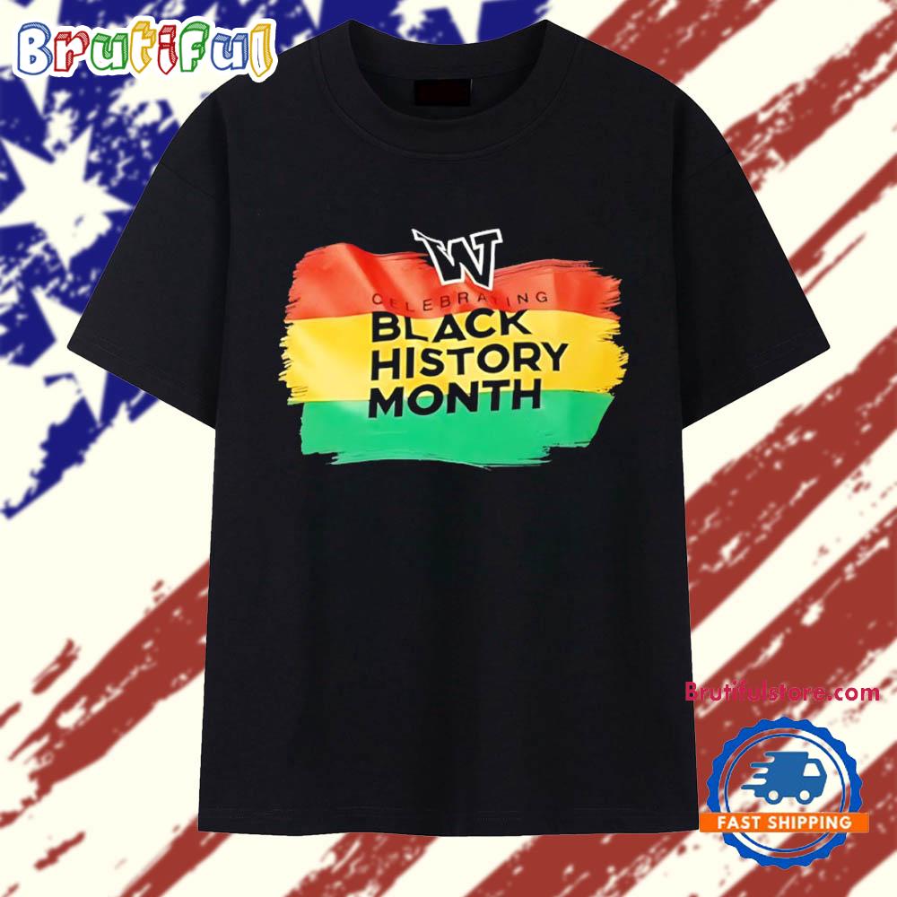 Washington Huskies Celebrating Black History Month T Shirt
