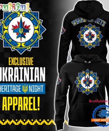 Winnipeg Jets Ukrainian Heritage Night Black Hoodie
