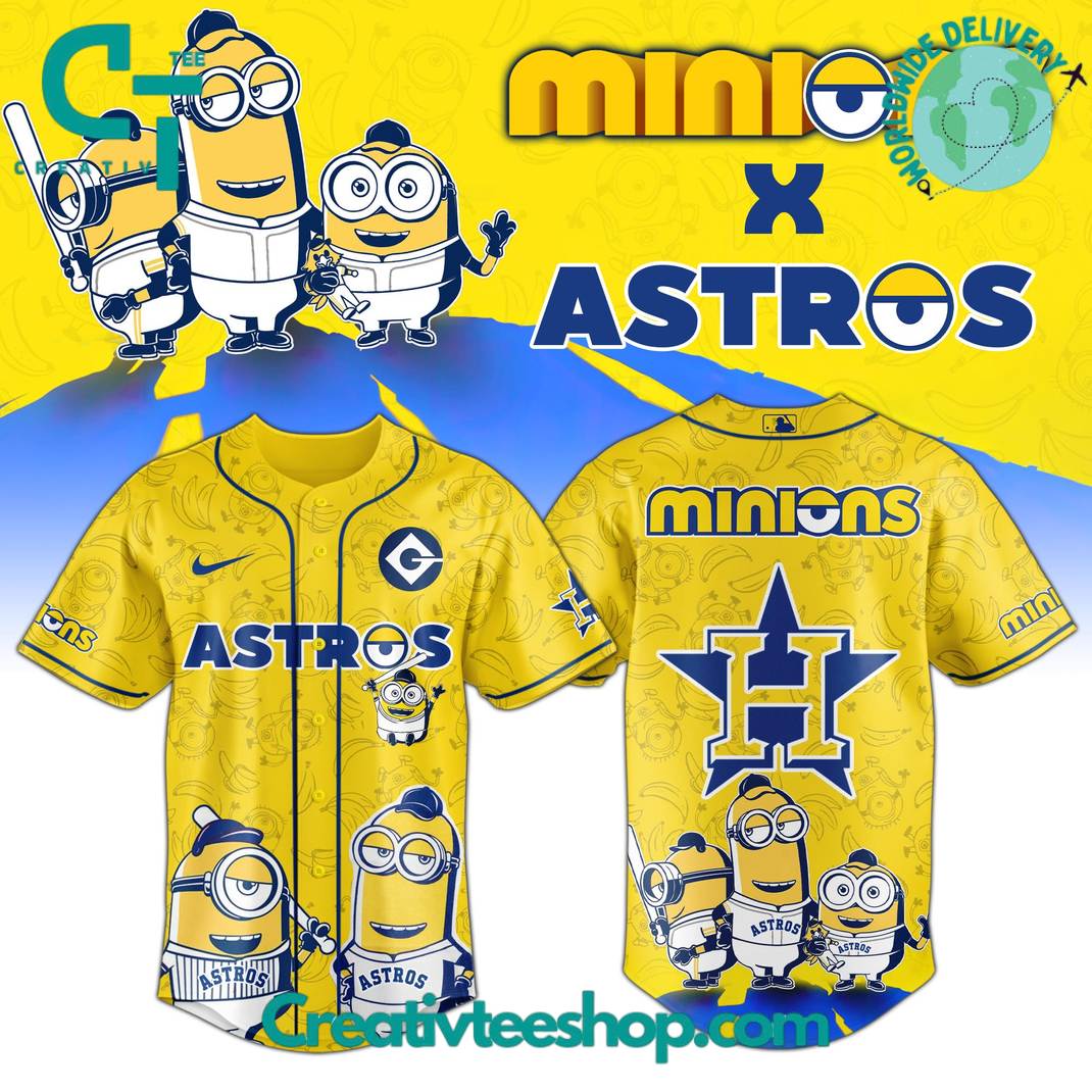 Houston Astros X Minions Exclusive Baseball Jersey