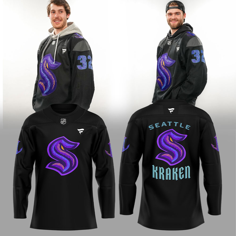 Seattle Kraken Black Hockey History Night Jersey