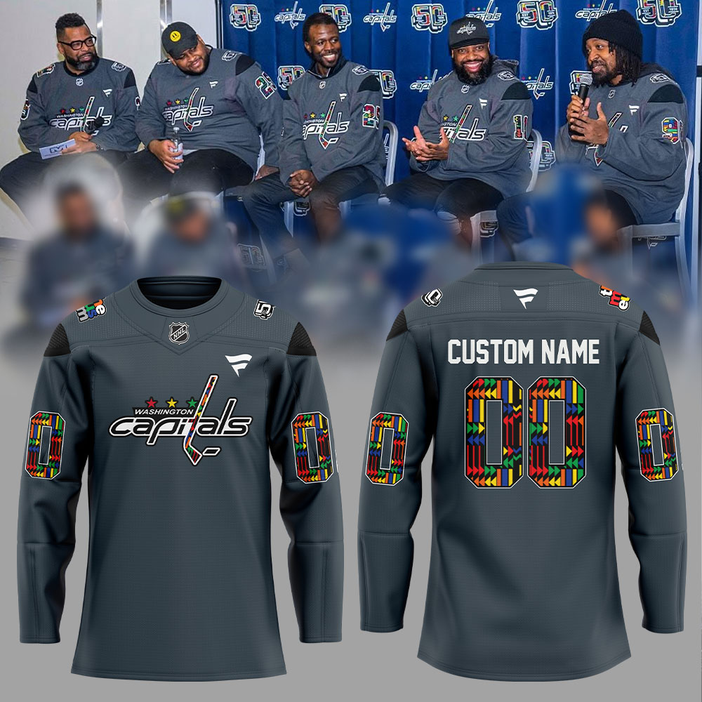 Washington Capitals Black History Month Custom Name, Number For Fans Limited Edition Jersey