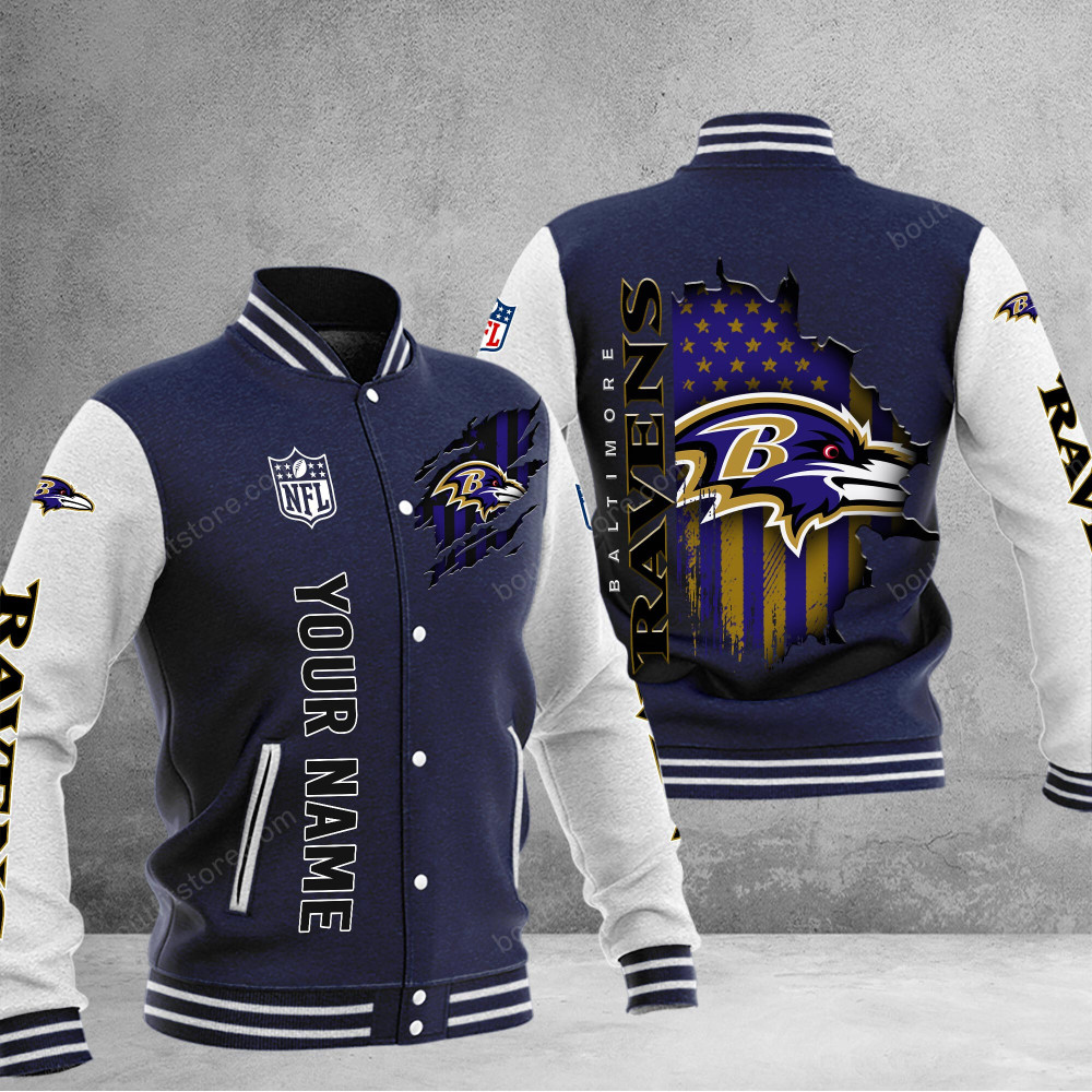 Baltimore Ravens Baseball Jacket Gift For Fan 0104