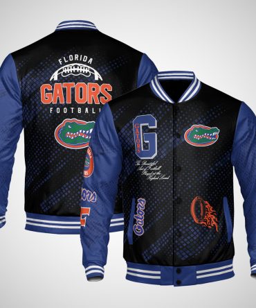 Florida Gators , Ncaa Pattern Baseball Jacket, Varsity Jacket V12
