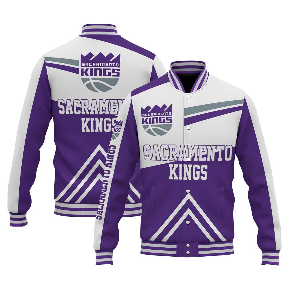Sacramento Kings Special Design 3D Unisex Varsity Jacket