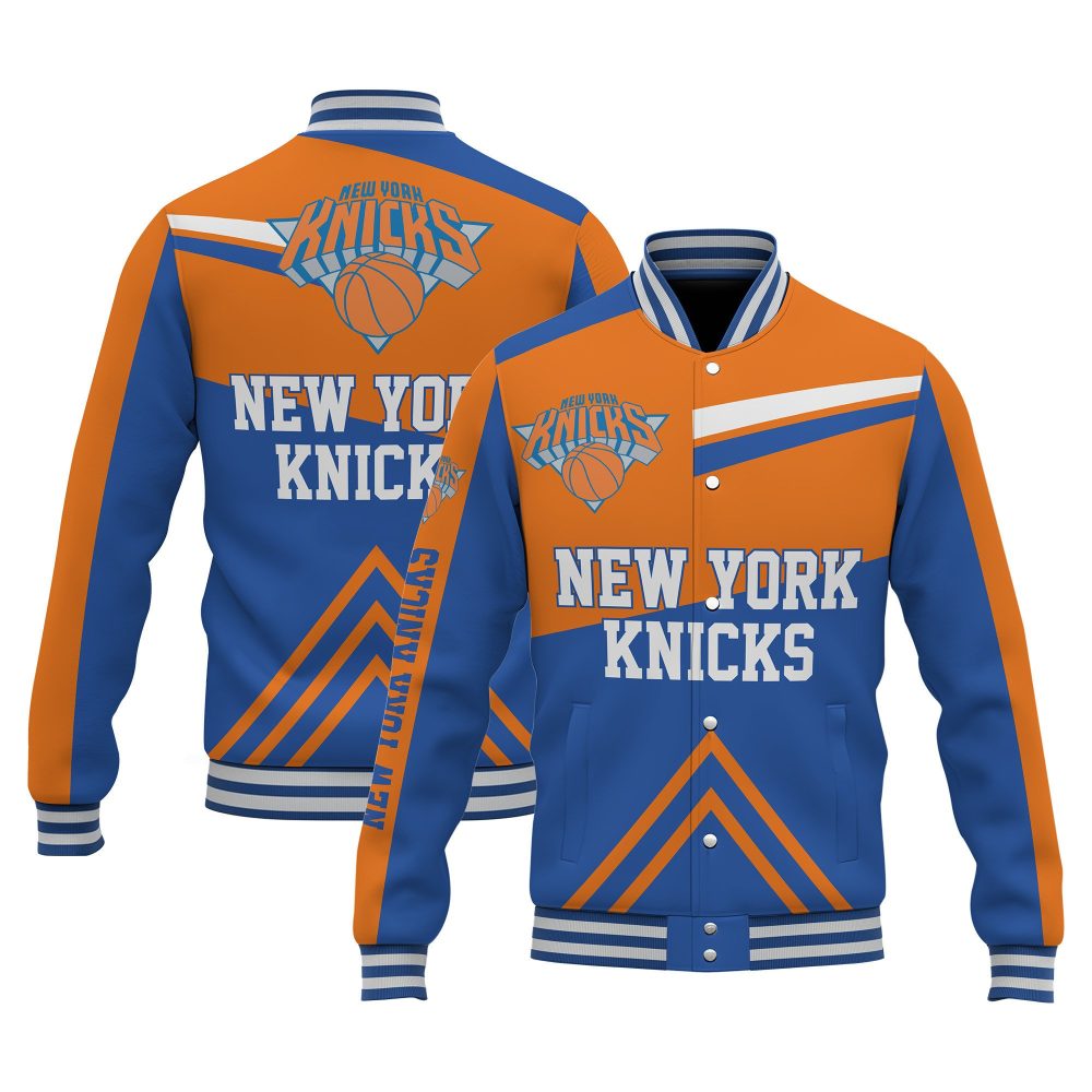 New York Knicks Special Design 3D Unisex Varsity Jacket