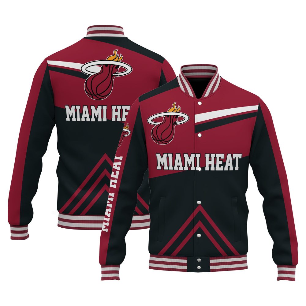 Miami Heat Special Design 3D Unisex Varsity Jacket
