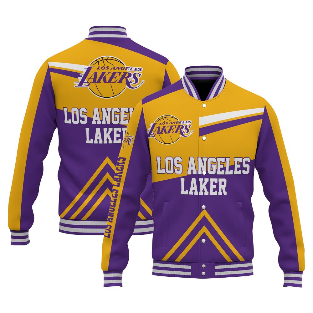 Los Angeles Lakers Special Design 3D Unisex Varsity Jacket