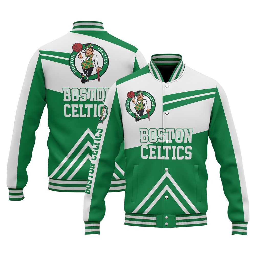 Boston Celtics Special Design 3D Unisex Varsity Jacket