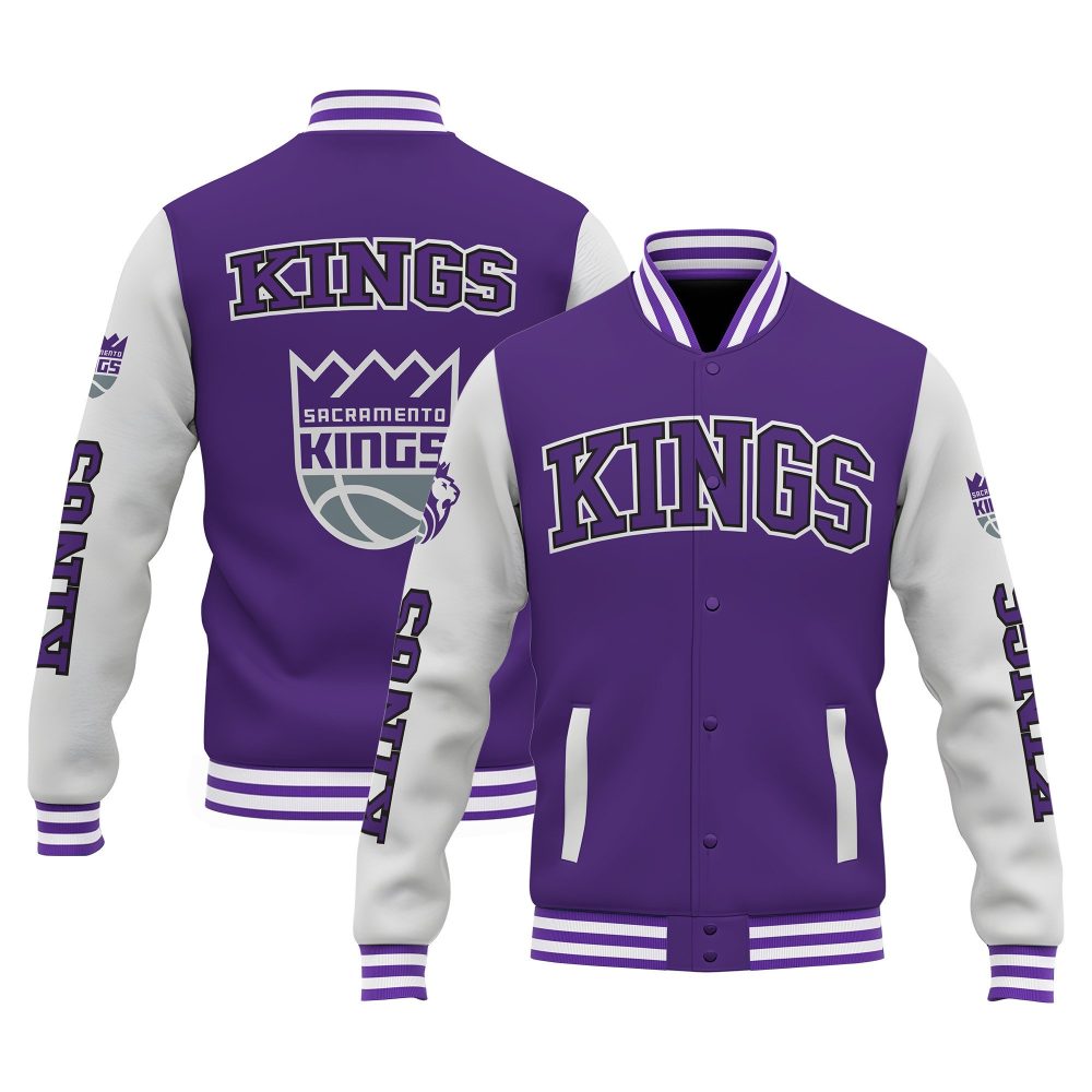 Sacramento Kings Special Design 3D Unisex Varsity Jacket V1