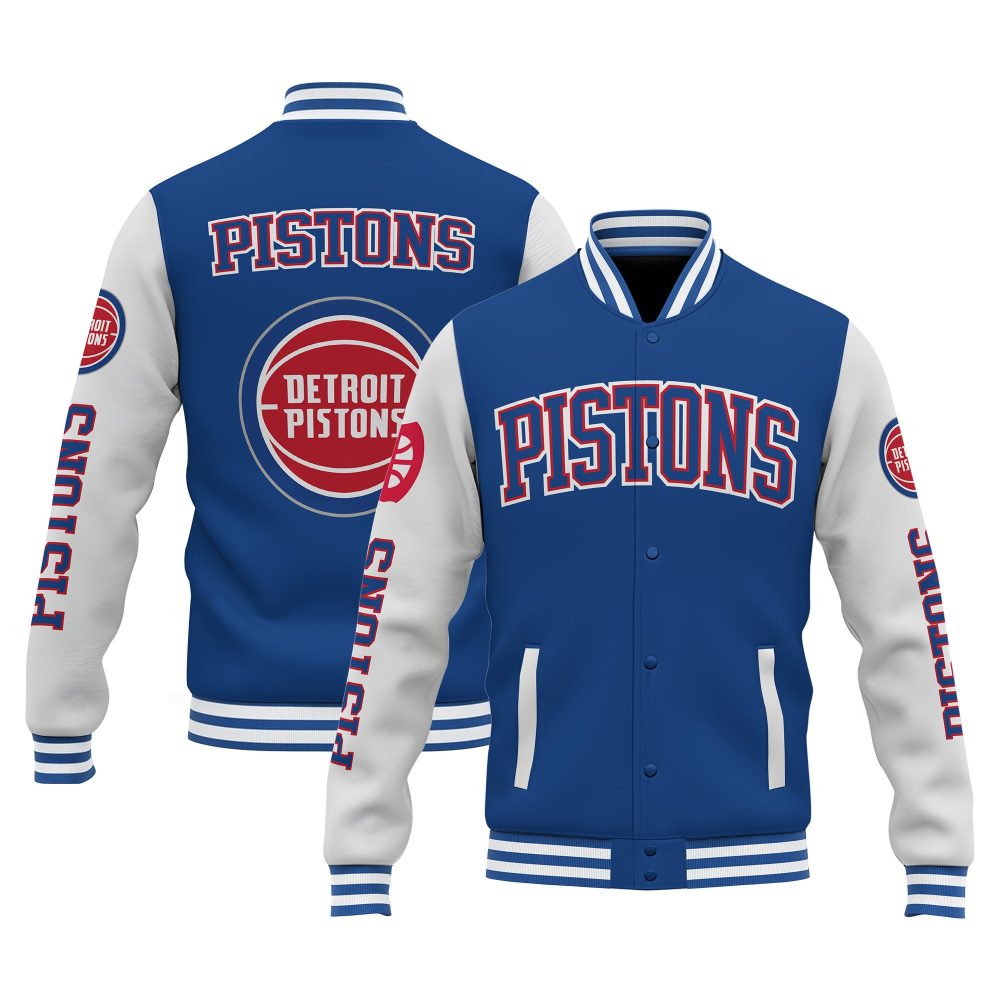 Detroit Pistons Special Design 3D Unisex Varsity Jacket V1