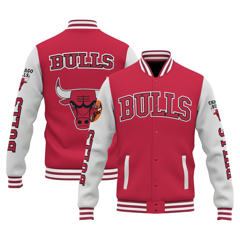 Chicago Bulls Special Design 3D Unisex Varsity Jacket V1