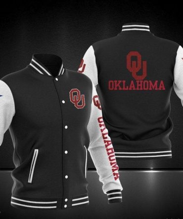 Oklahoma Sooners Ncaa Baseball Varsity Jacket Full Color