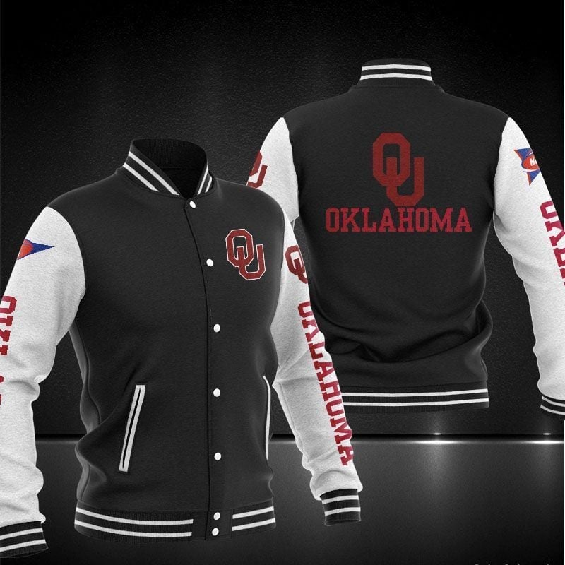Oklahoma Sooners Ncaa Baseball Varsity Jacket Full Color