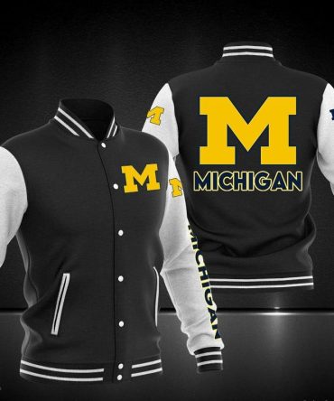 Michigan Wolverines Ncaa Baseball Varsity Jacket Full Color