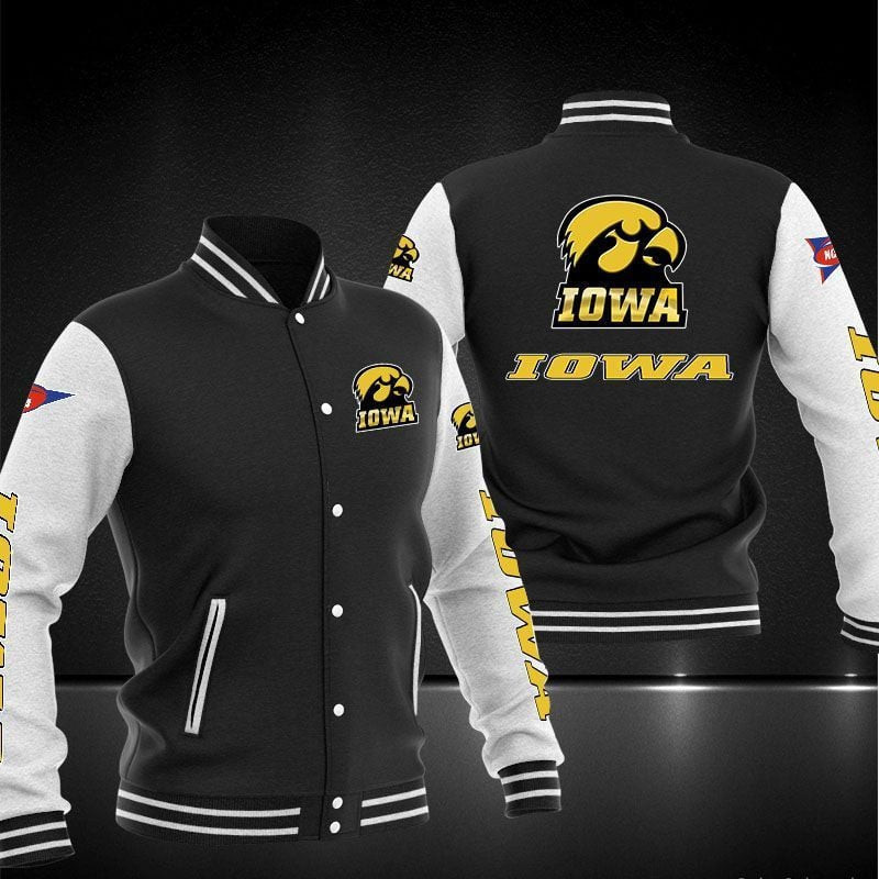 Iowa Hawkeyes Ncaa Baseball Varsity Jacket Full Color