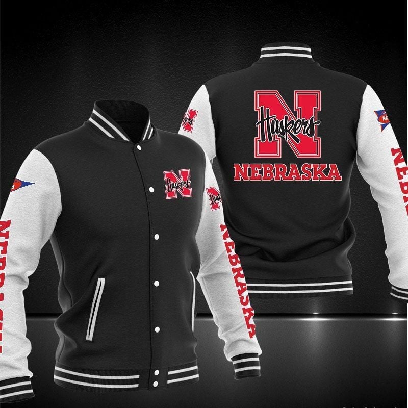 Nebraska Cornhuskers Ncaa Baseball Varsity Jacket Full Color
