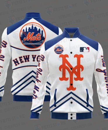 New York Mets - Major League Baseball Aop Varsity Jacket V4