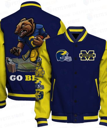 Michigan Wolverines Ncaa Football Varsity Jacket Stm