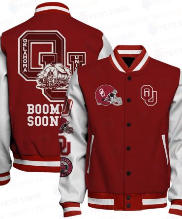 Oklahoma Sooners Ncaa Football Varsity Jacket Stm