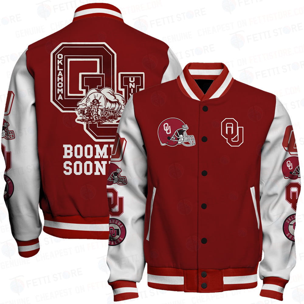 Oklahoma Sooners Ncaa Football Varsity Jacket Stm