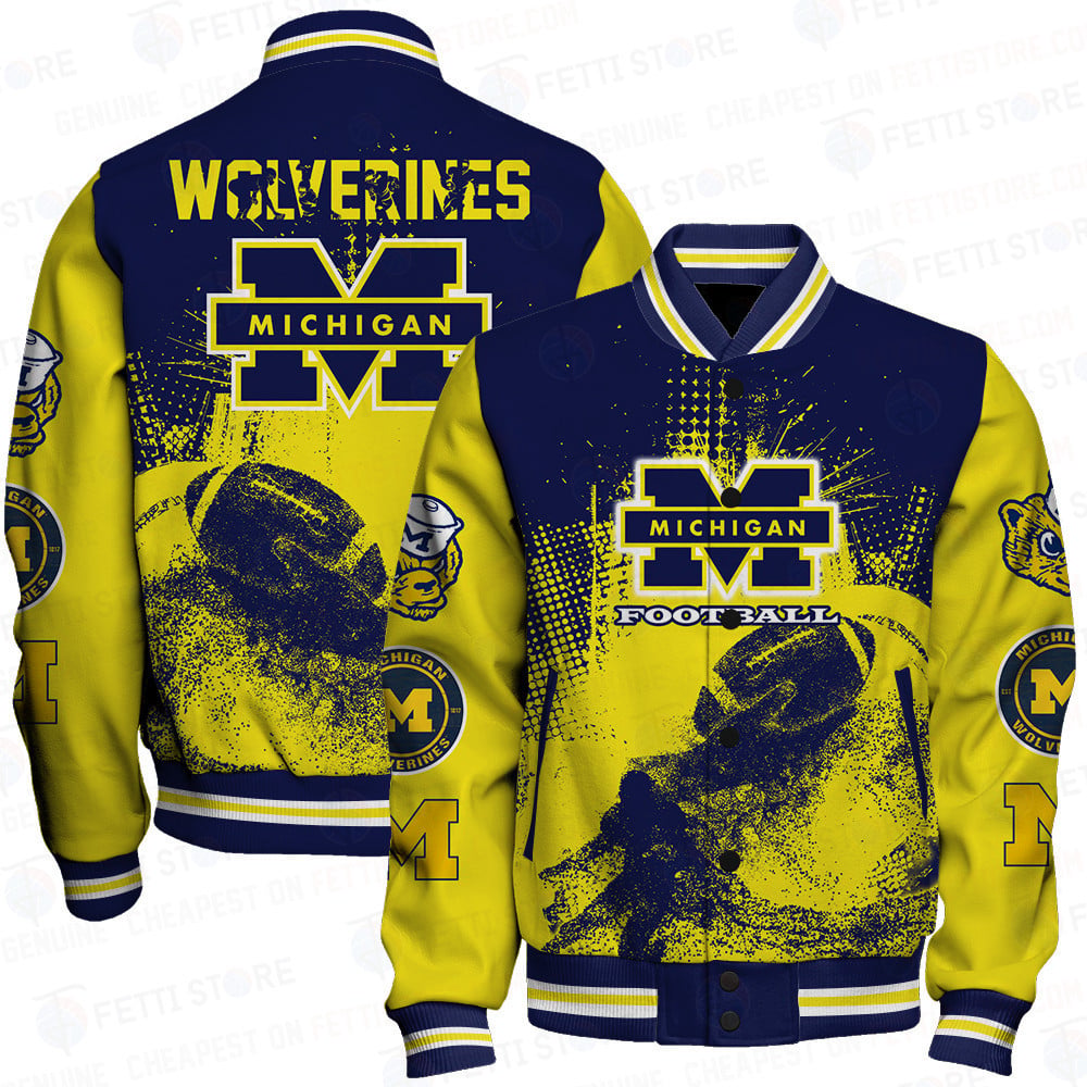Michigan Wolverines Ncaa Division I Football Varsity Jacket Sh1 V1
