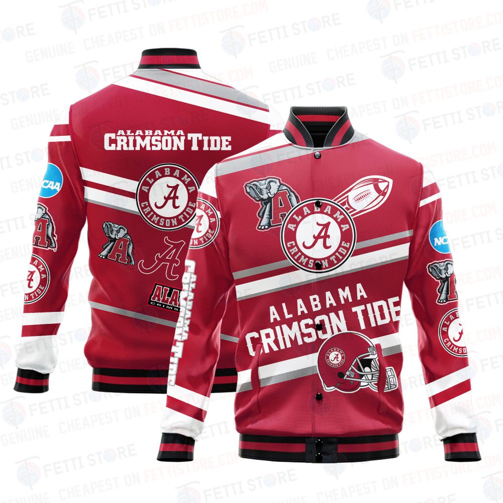 Alabama Crimson Tide Ncaa Division I Football Varsity Jacket Sh1 V2