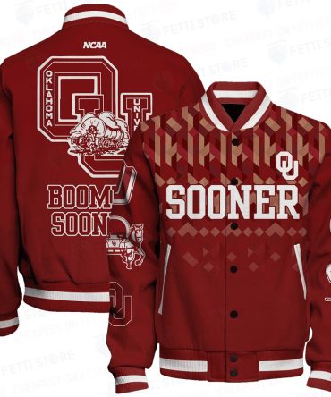 Oklahoma Sooners Ncaa Division Football Varsity Jacket Stm V2