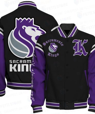 Sacramento Kings National Basketball Association Aop Varsity Jacket Sfat V12
