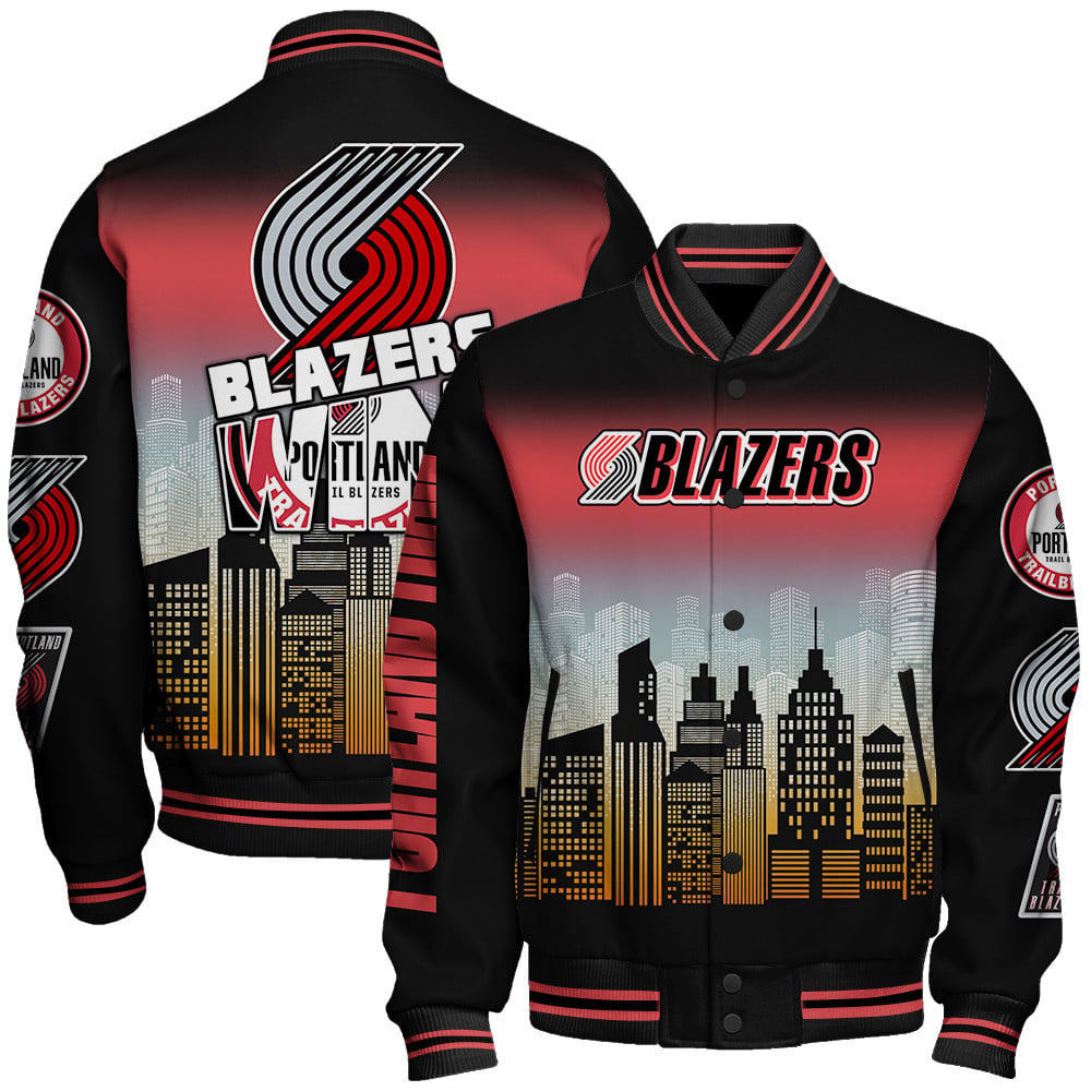 Portland Trail Blazers - National Basketball Association Aop Varsity Jacket Stm V16