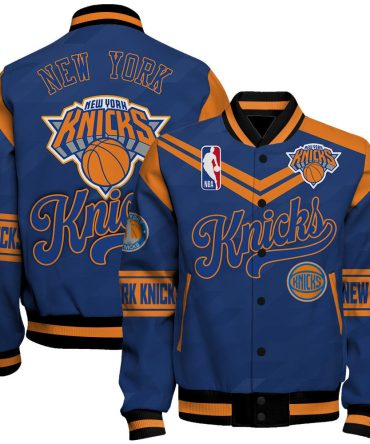 New York Knicks - National Basketball Association Aop Varsity Jacket Sfat V9