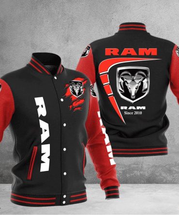 Ram Truck Baseball Varsity Jacket Full Color