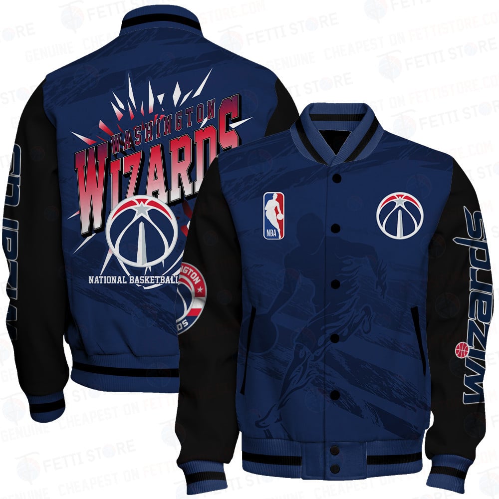Washington Wizards - National Basketball Association Print Varsity Jacket Sfat V27
