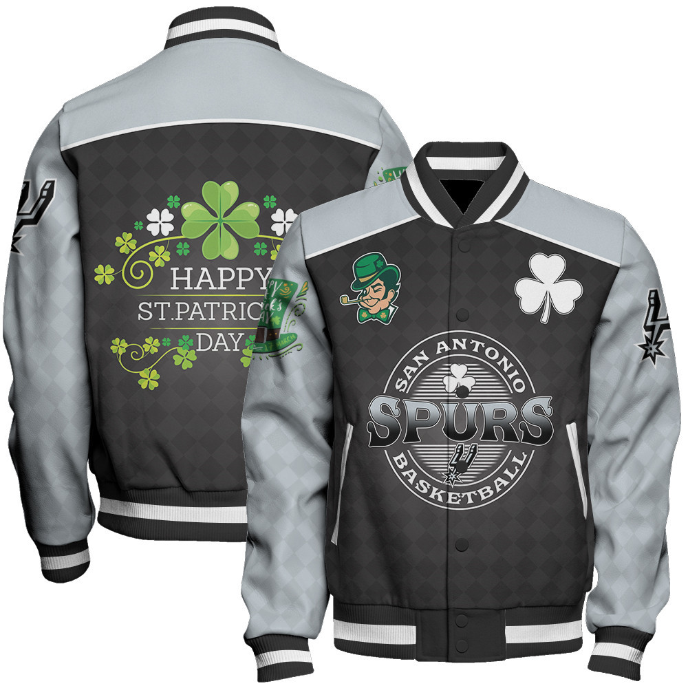 San Antonio Spurs - National Basketball Association Aop Varsity Jacket Stm V21