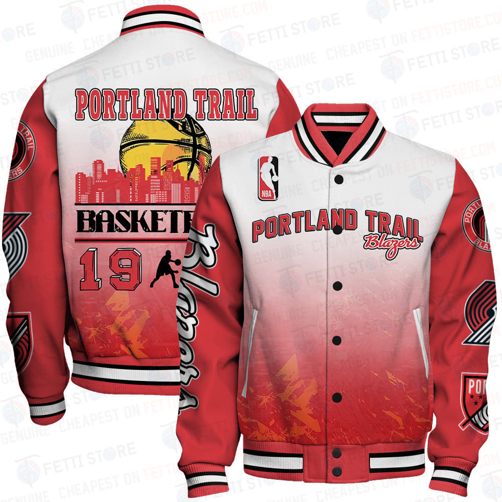 Portland Trail Blazers - National Basketball Association Aop Varsity Jacket Stm V19