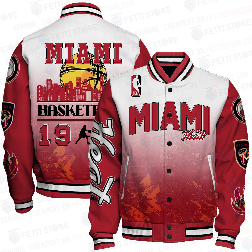 Miami Heat - National Basketball Association Aop Varsity Jacket Stm V19