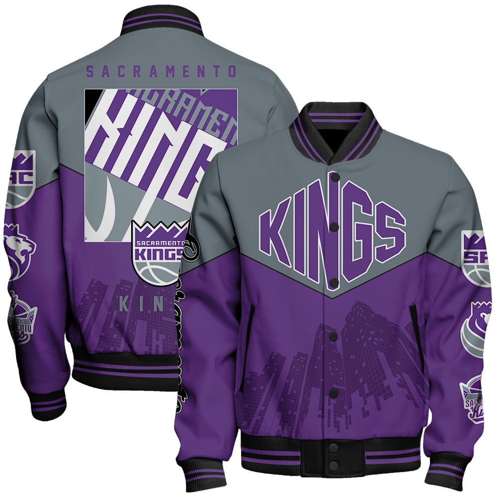 Sacramento Kings - National Basketball Association Aop Varsity Jacket Stm V17