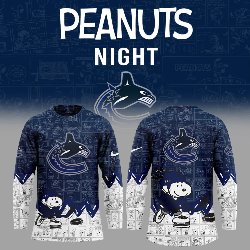 Vancouver Canucks Anniversary Of Peanuts Jersey