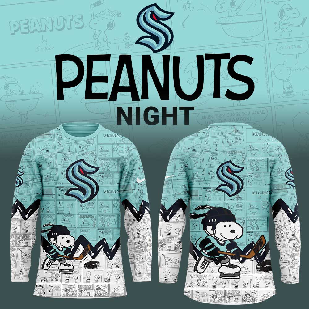 Seattle Kraken Anniversary Of Peanuts Jersey