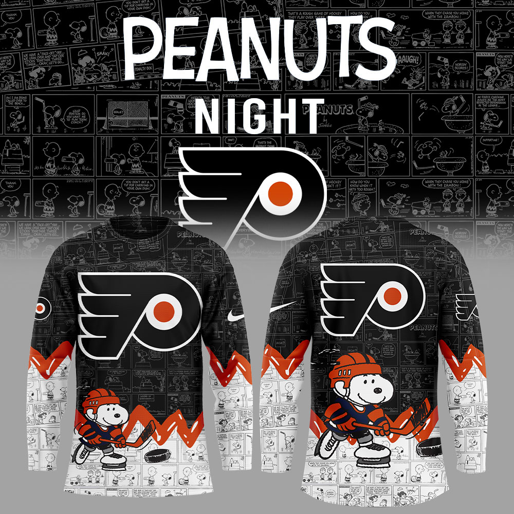 Philadelphia Flyers Anniversary Of Peanuts Jersey
