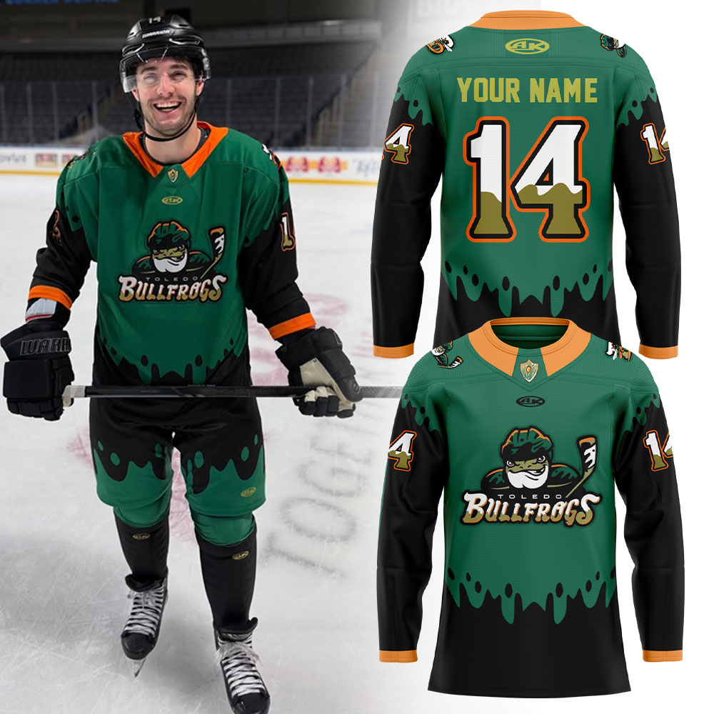 Toledo Walleye Bullfrogs Uniform Jersey