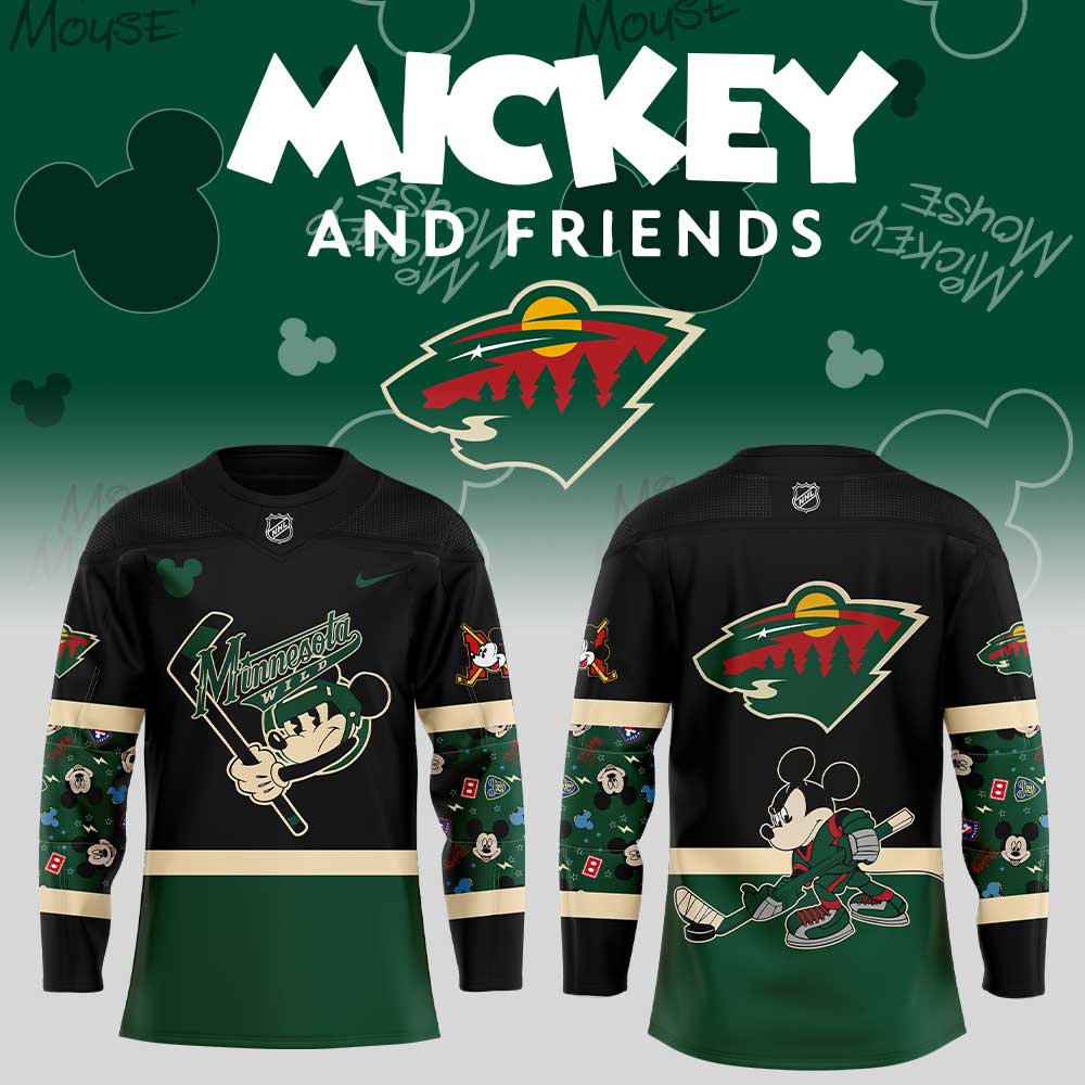 Minnesota Wild Mickey & Friends Uniform Jersey