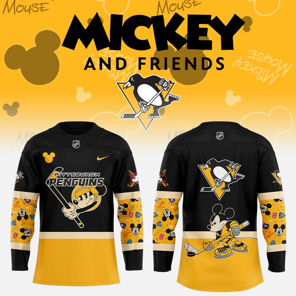 Pittsburgh Penguins Mickey & Friends Uniform Jersey