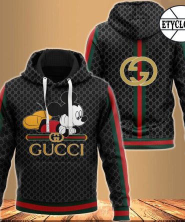 Gucci Mickey Mouse Unisex Hoodie Hot For Men Women Luxury Brand Clothing Clothes Outfit Disney Gifts