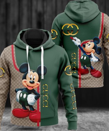 Gucci Mickey Mouse Unisex Hoodie Hot For Men Women Luxury Clothing Clothes Outfit Disney Gifts